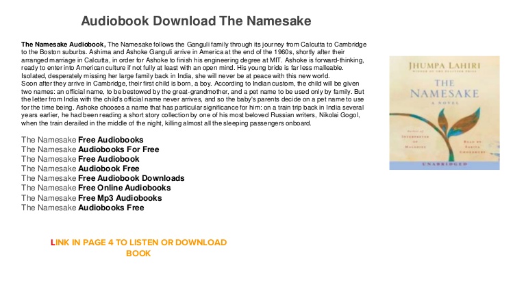 The namesake audiobook free download full